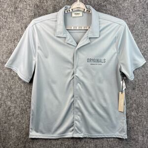 Brooklyn Cloth Mens Casual Button-Down Shirt Size XL Gray